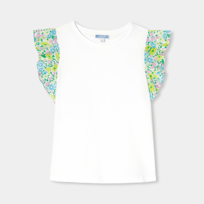 Girl ruffled T-shirt