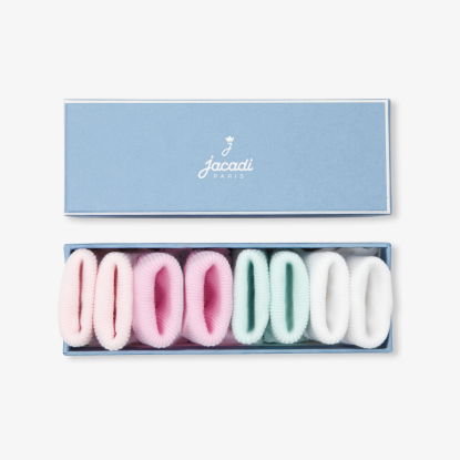 Lot de 4 paires de chaussettes bébé fille