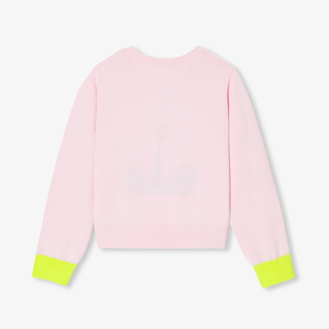 Pull enfant fille intarsia fleur Pull enfant fille intarsia fleur