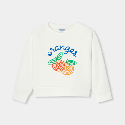 Girl knitted sweatshirt