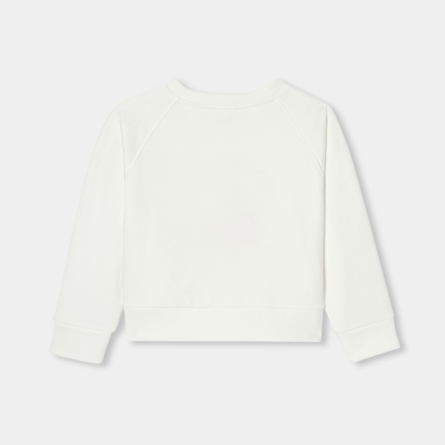 Sweat enfant fille en maille piquée Sweat enfant fille en maille piquée