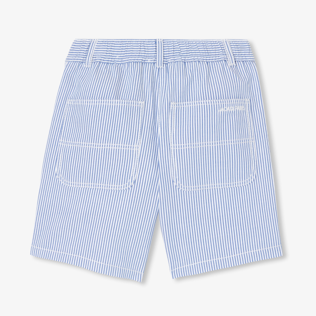 Boy Bermuda shorts in striped twill Boy Bermuda shorts in striped twill