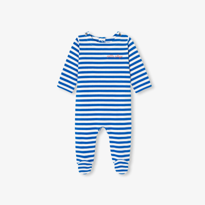 Pyjama bébé garçon en jersey rayé