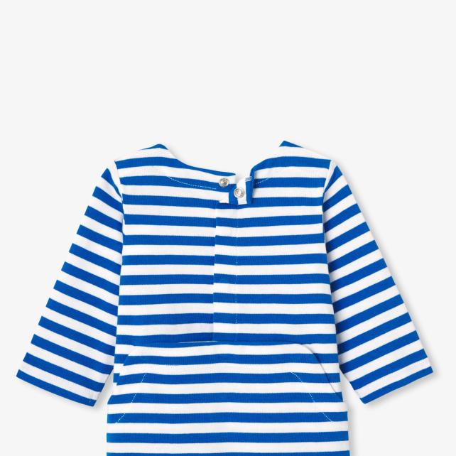 Baby boy pyjamas in striped jersey Baby boy pyjamas in striped jersey