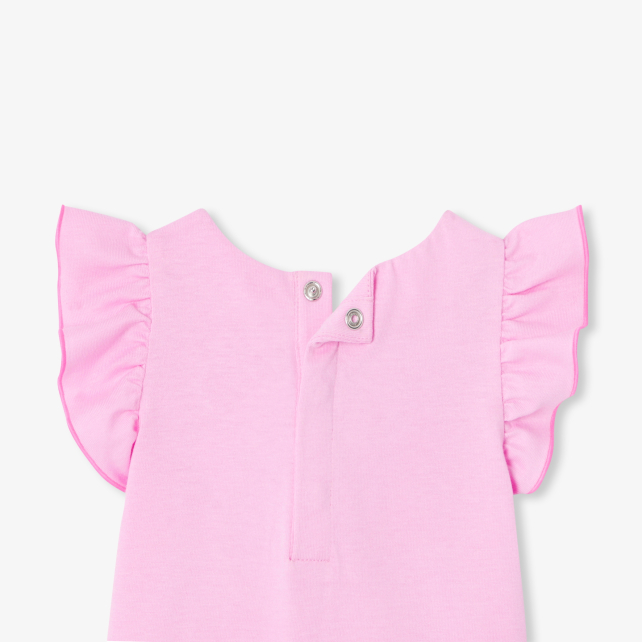 Baby girl T-shirt with ruffled sleeves Baby girl T-shirt with ruffled sleeves