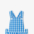 Baby boy short overalls in gingham Baby boy short overalls in gingham