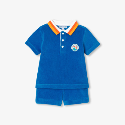 Baby boy French terry shorts set