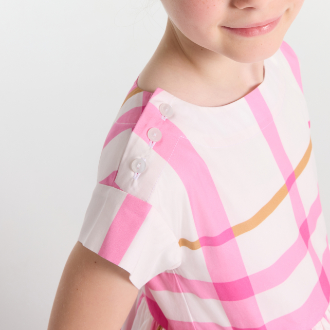 Robe enfant fille à carreaux Robe enfant fille à carreaux