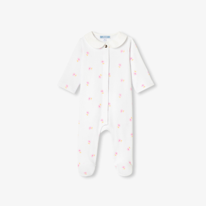 Baby girl pyjamas in cotton interlock