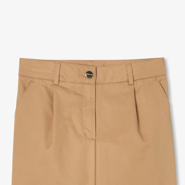 Girl wide-leg gabardine trousers Girl wide-leg gabardine trousers