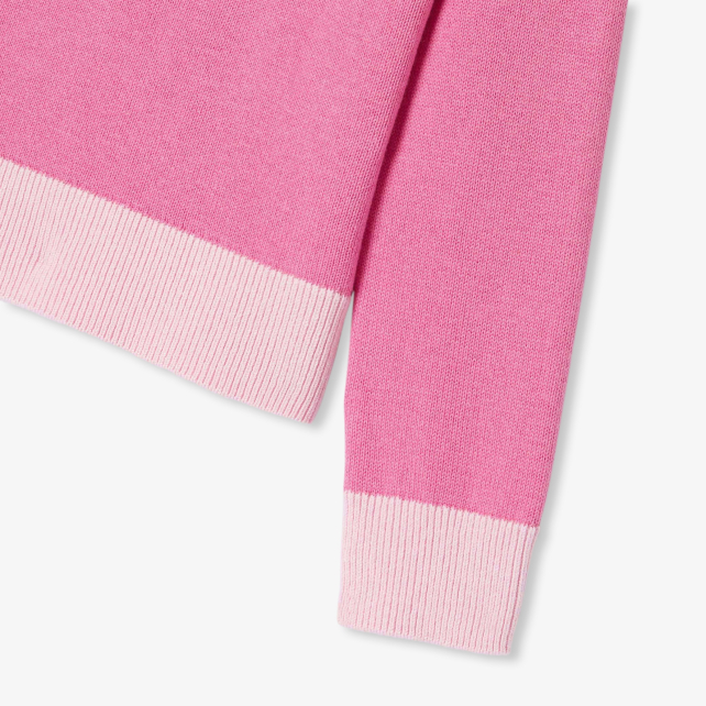 Pull enfant fille à col trompe-l'œil Pull enfant fille à col trompe-l'œil