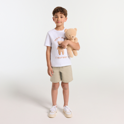 Boy Bermuda shorts in twill