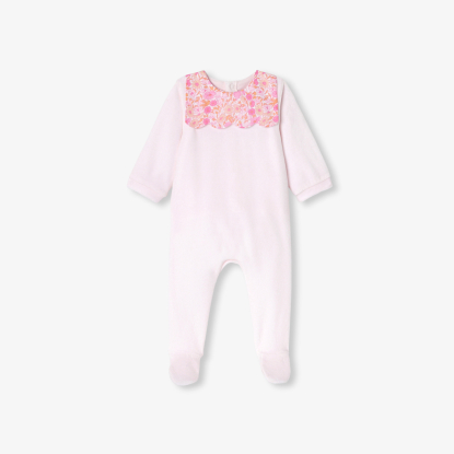 Baby girl velvet pyjamas