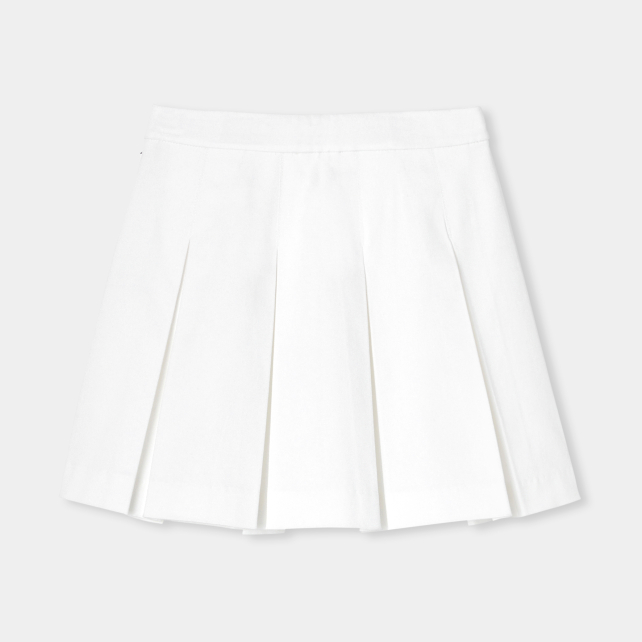 Girl pleated skirt in gabardine Girl pleated skirt in gabardine