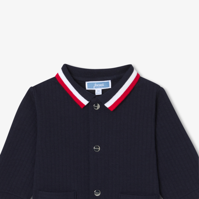 Baby boy jumpsuit in quilted jersey Baby boy jumpsuit in quilted jersey