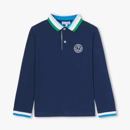 Boy polo shirt in cotton piqué