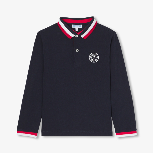 Boy polo shirt in cotton piqué Boy polo shirt in cotton piqué