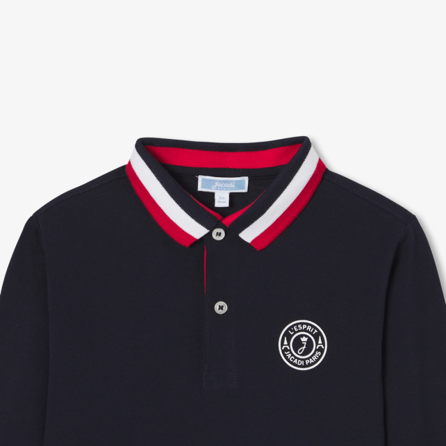 Boy polo shirt in cotton piqué Boy polo shirt in cotton piqué