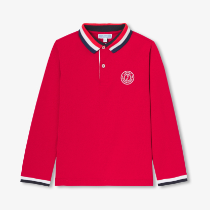 Boy polo shirt in cotton piqué