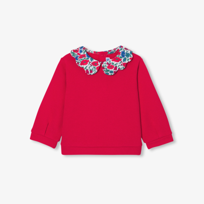 Baby girl fleece sweater