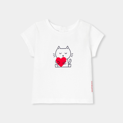 T-shirt bébé fille en coton