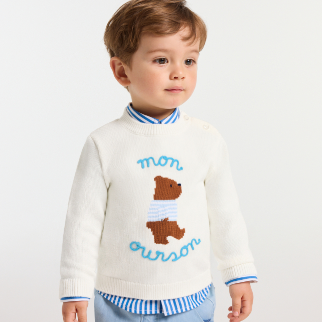 Baby boy cotton jumper Baby boy cotton jumper
