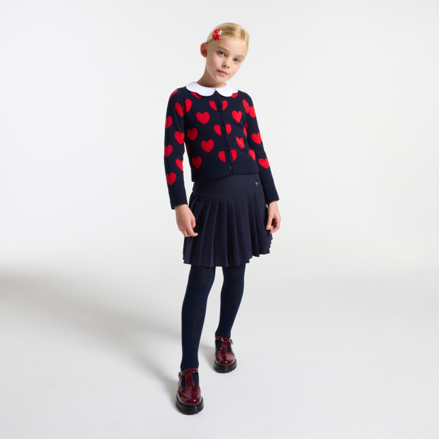 Jupe plissée enfant fille en crêpe Jupe plissée enfant fille en crêpe