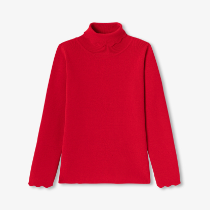Pull col roulé enfant fille