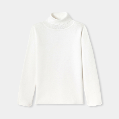 Pull col roulé enfant fille
