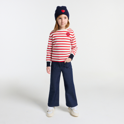 Jean large enfant fille