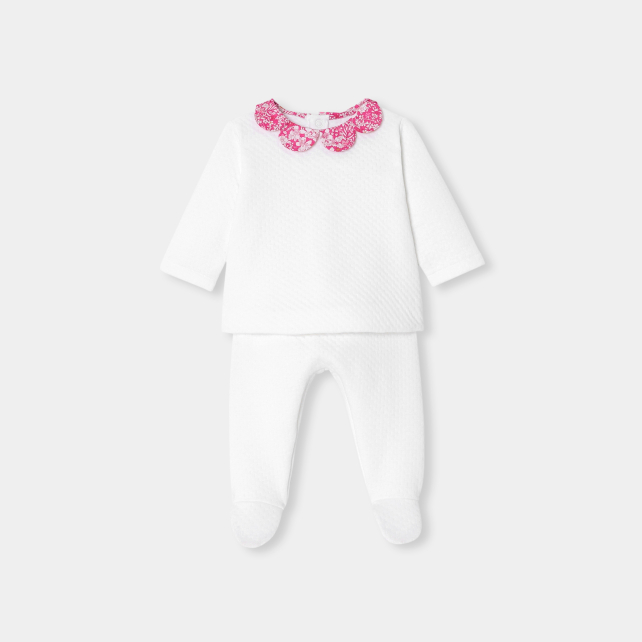 Baby girl comfort set in double sided jersey Baby girl comfort set in double sided jersey