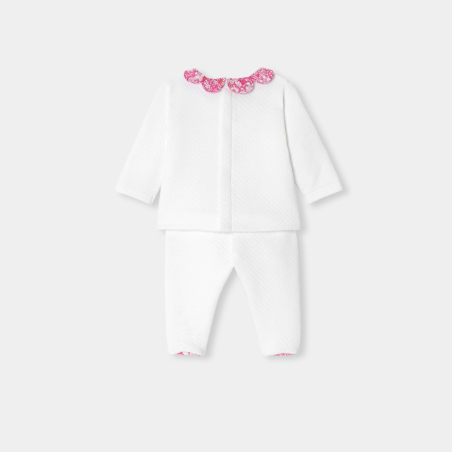 Baby girl comfort set in double sided jersey Baby girl comfort set in double sided jersey