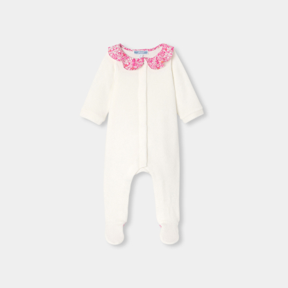 Baby girl velvet pyjamas