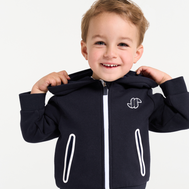 Baby boy fleece zip-up sweatshirt Baby boy fleece zip-up sweatshirt