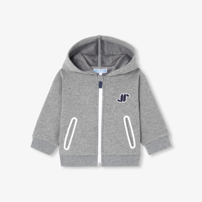 Sweat zippé bébé garçon en molleton