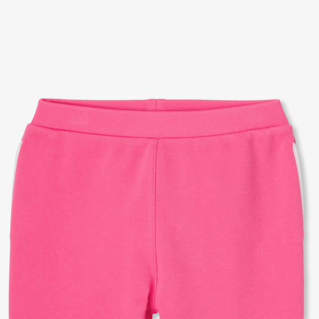 Girl joggers in piqué knit Girl joggers in piqué knit
