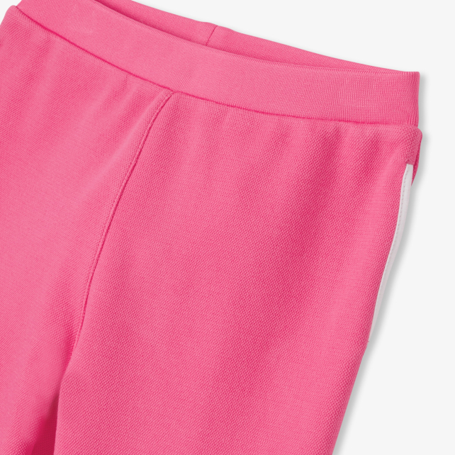 Girl joggers in piqué knit Girl joggers in piqué knit