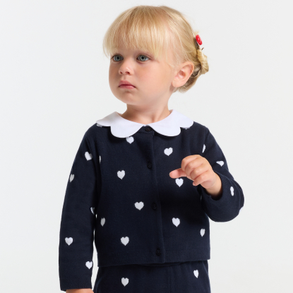 Cardigan bébé fille en coton