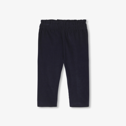 Pantalon bébé fille en velours milleraies