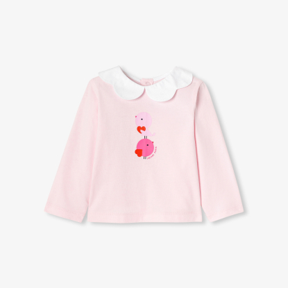 T-shirt bébé fille en coton jersey