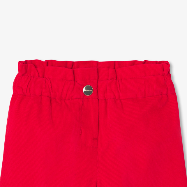 Baby girl shorts in milleraies velvet Baby girl shorts in milleraies velvet