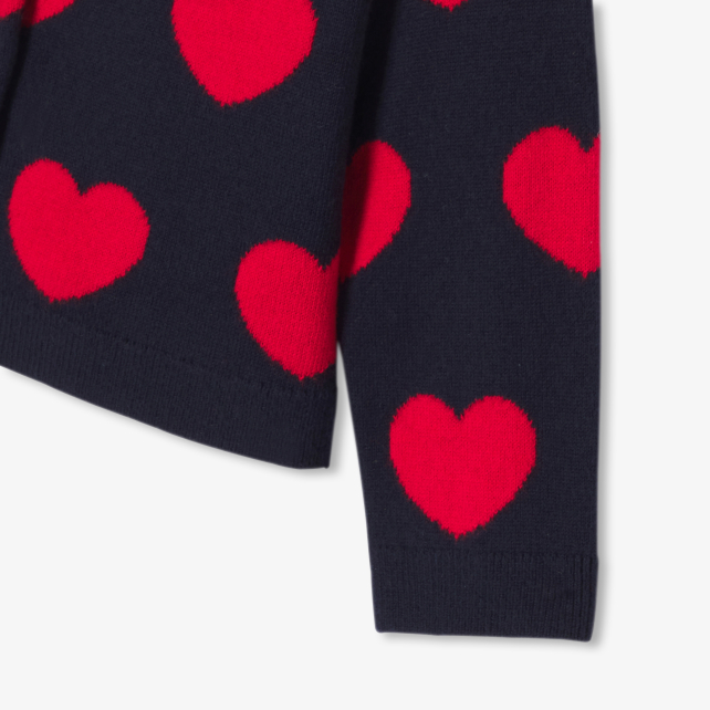 Baby girl heart cotton cardigan Baby girl heart cotton cardigan