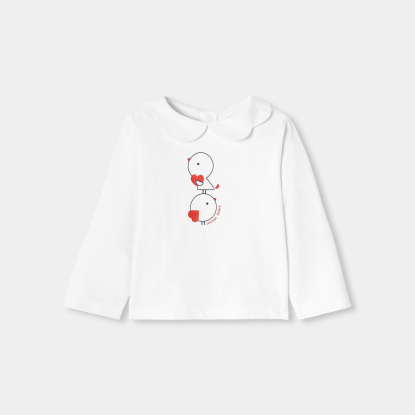 T-shirt bébé fille en coton jersey
