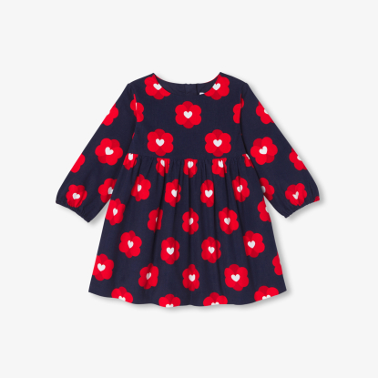 Baby girl dress in velvet milleraies