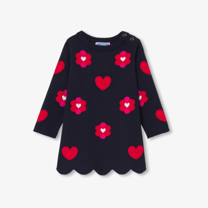 Robe bébé fille en tricot