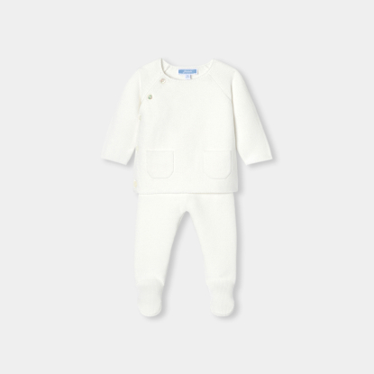 Baby cotton garter-stitch  set