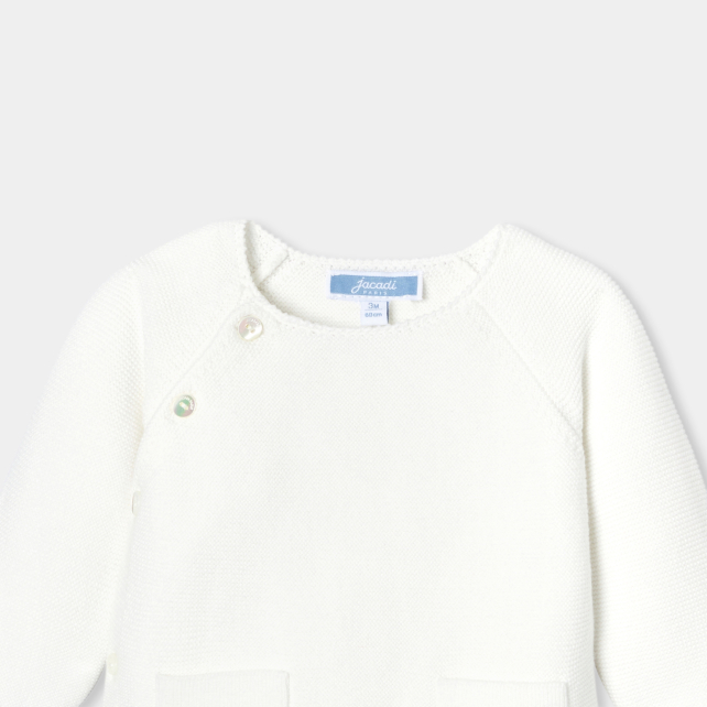 Baby cotton garter-stitch  set Baby cotton garter-stitch  set