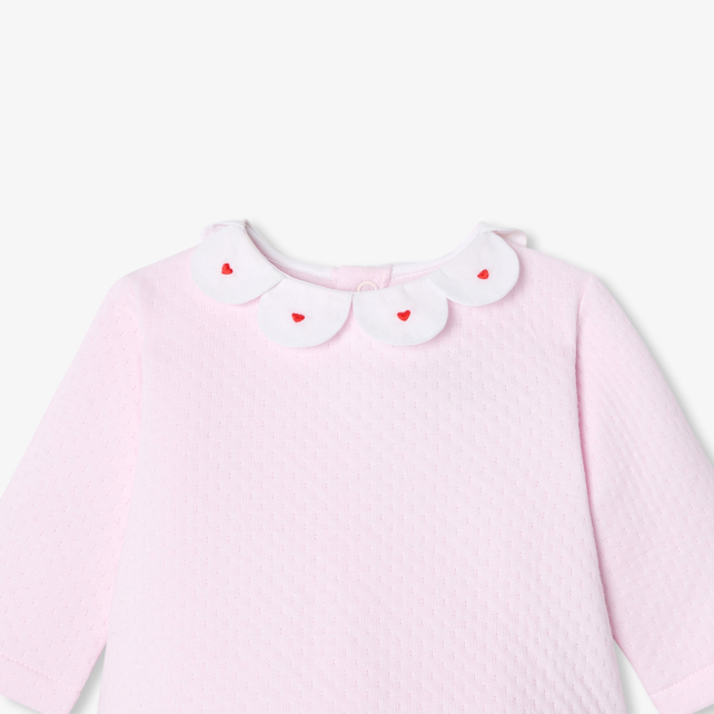 Baby girl comfort set in double sided jersey Baby girl comfort set in double sided jersey