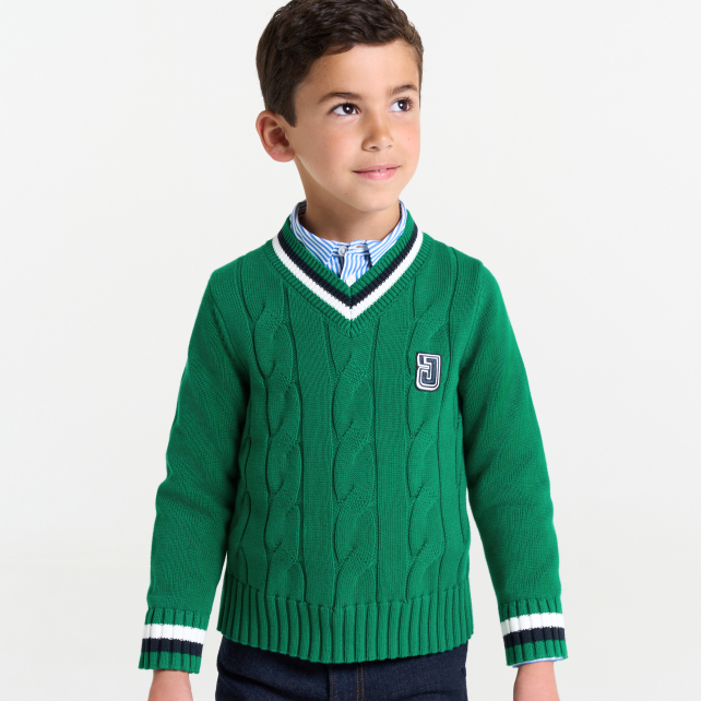 Children cotton cricket sweater