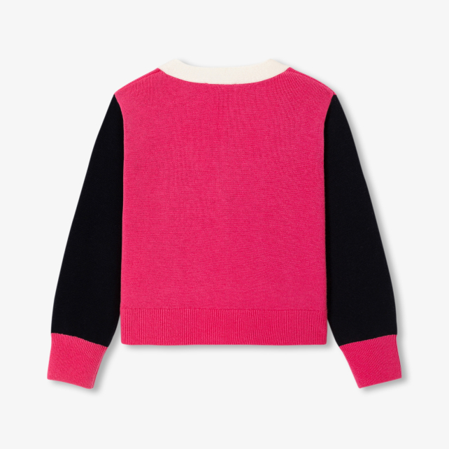 Cardigan enfant fille color block Cardigan enfant fille color block